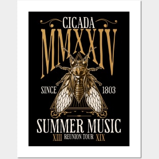 Cicada 2024 Reunion Tour - Brood XIX Brood XIII Posters and Art